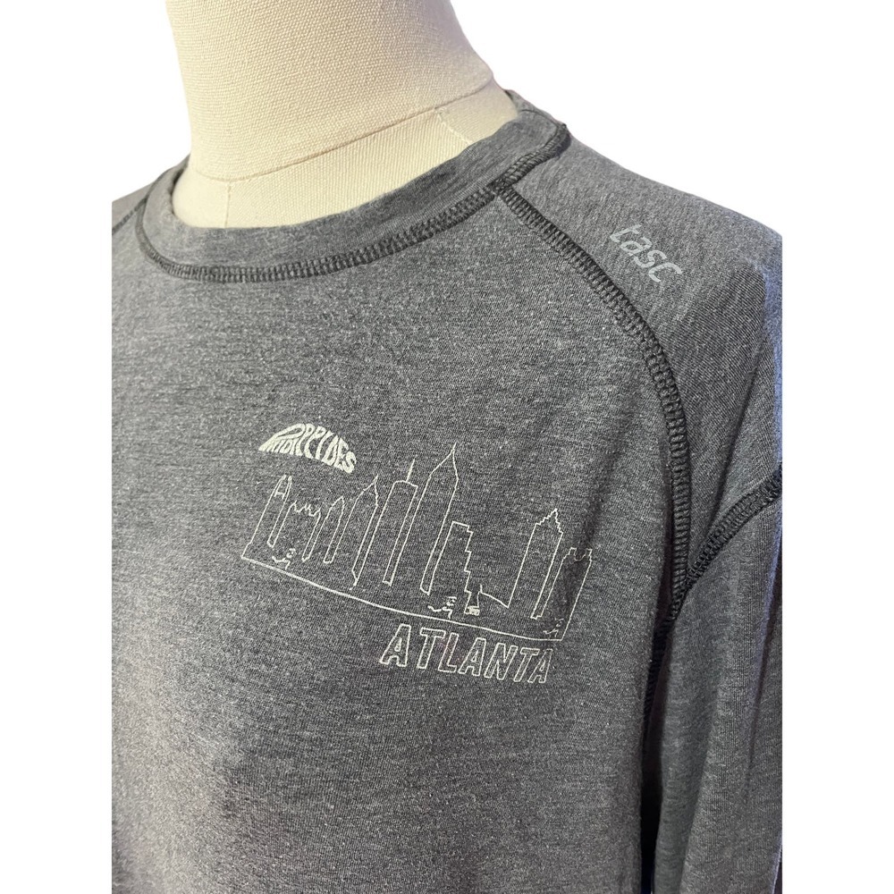 Tasc Performance Atlanta Georgia Skyline Graphic T Shirt Gray Long Sleeve Womens - Picture 2 of 7